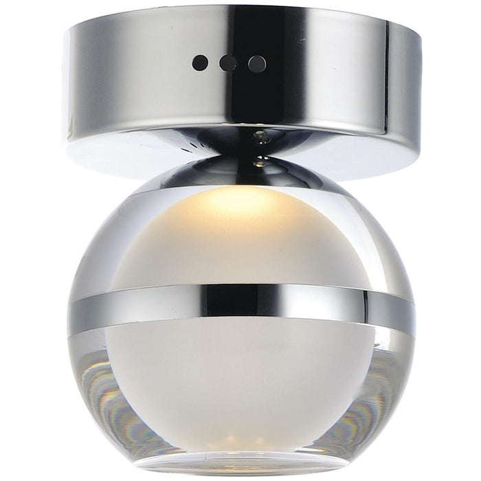 Swank Polished Chrome LED Flush Mount - Flushmounts