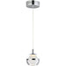 Swank Polished Chrome LED Single Pendant - Pendants