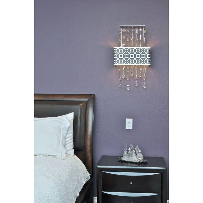 Symmetry Polished Nickel Wall Sconce - Wall Sconce