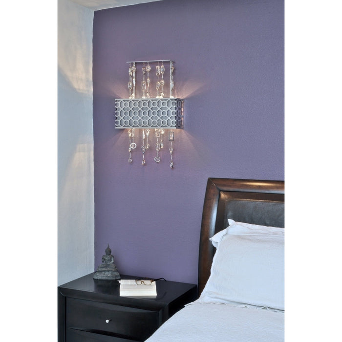 Symmetry Polished Nickel Wall Sconce - Wall Sconce