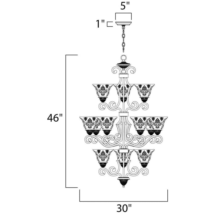 Symphony Oil Rubbed Bronze Chandelier - Chandeliers