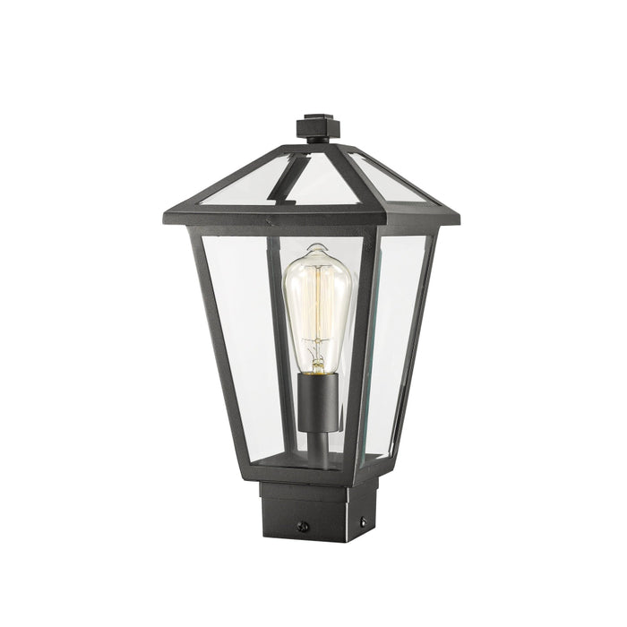Talbot Black 1 Light Outdoor Post Mount Fixture 579PHMS-BK | theLightShop