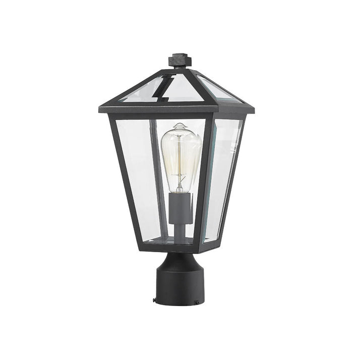 Talbot Black 1 Light Outdoor Post Mount Fixture - Outdoor Post Mount Fixtures