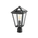 Talbot Black 1 Light Outdoor Post Mount Fixture - Outdoor Post Mount Fixtures
