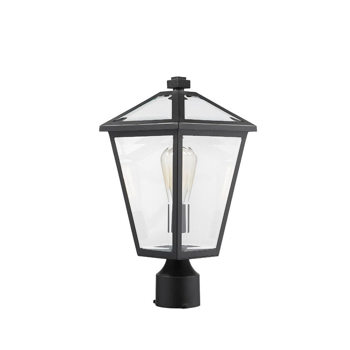 Talbot Black 1 Light Outdoor Post Mount Fixture - Outdoor Post Mount Fixtures