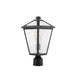 Talbot Black 1 Light Outdoor Post Mount Fixture - Outdoor Post Mount Fixtures
