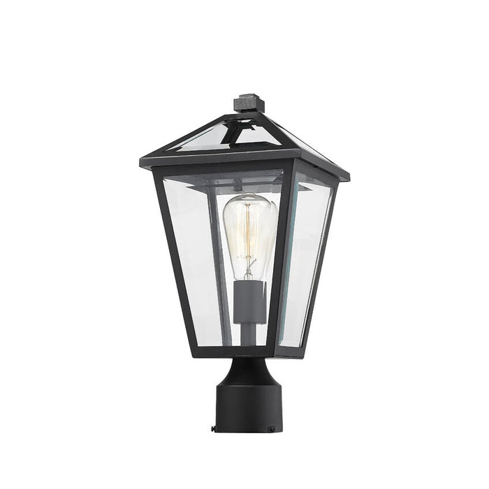 Talbot Black 1 Light Outdoor Post Mount Fixture - Outdoor Post Mount Fixtures