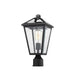 Talbot Black 1 Light Outdoor Post Mount Fixture - Outdoor Post Mount Fixtures