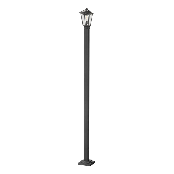 Talbot Black 1 Light Outdoor Post Mounted Fixture 579PHMS-536P-BK | theLightShop