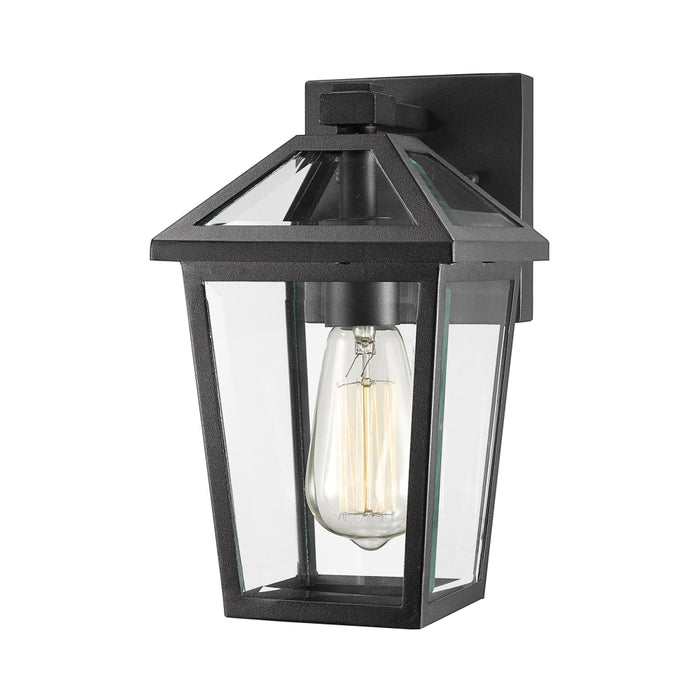 Talbot Black 1 Light Outdoor Wall Sconce 579S-BK | theLightShop