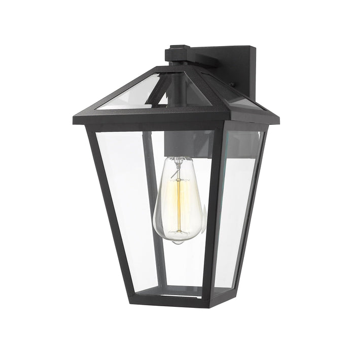 Talbot Black 1 Light Outdoor Wall Sconce | theLightShop