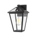 Talbot Black 1 Light Outdoor Wall Sconce | theLightShop