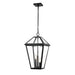 Talbot Black 3 Light Outdoor Chain Mount Ceiling Fixture 579CHXL-BK - Outdoor Pendants