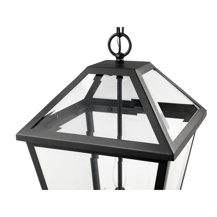 Talbot Black 3 Light Outdoor Chain Mount Ceiling Fixture 579CHXL-BK - Outdoor Pendants