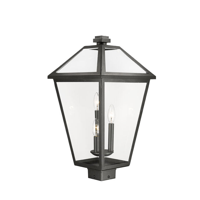 Talbot Black 3 Light Outdoor Post Mount Fixture 579PHXLS-BK | theLightShop