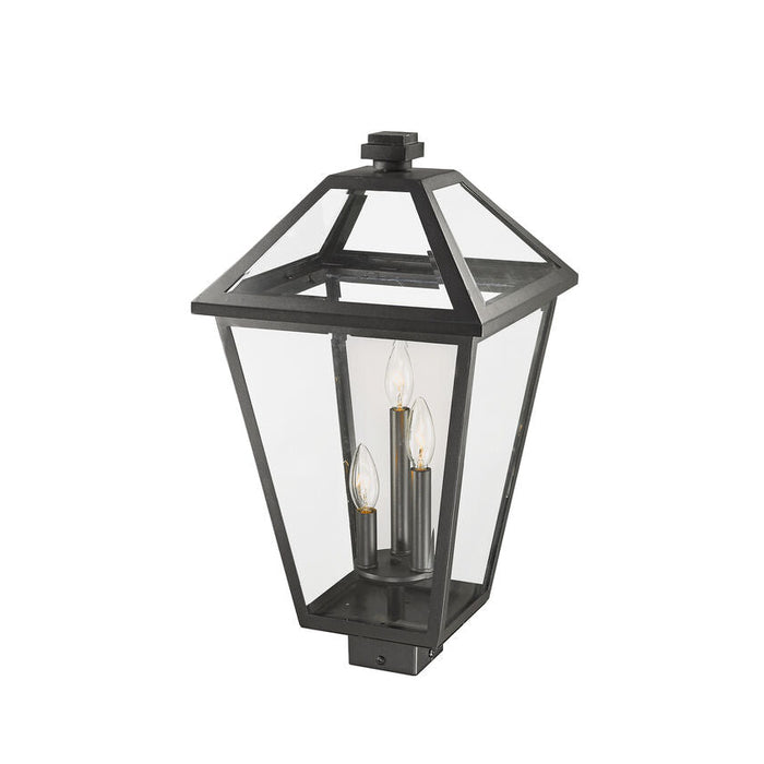 Talbot Black 3 Light Outdoor Post Mount Fixture 579PHXLS-BK | theLightShop