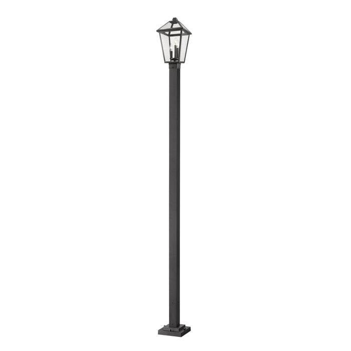 Talbot Black 3 Light Outdoor Post Mounted Fixture 579PHBS-536P-BK | theLightShop