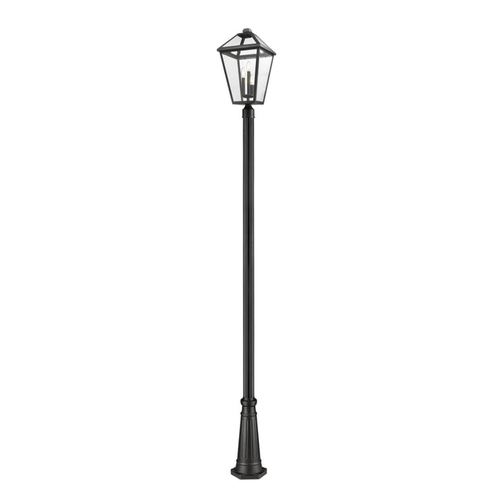Talbot Black 3 Light Outdoor Post Mounted Fixture 579PHXLR-519P-BK | theLightShop