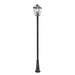 Talbot Black 3 Light Outdoor Post Mounted Fixture 579PHXLR-519P-BK | theLightShop