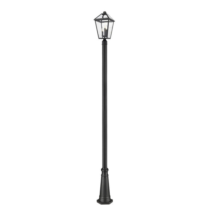 Talbot Black 3 Light Outdoor Post Mounted Fixture | theLightShop