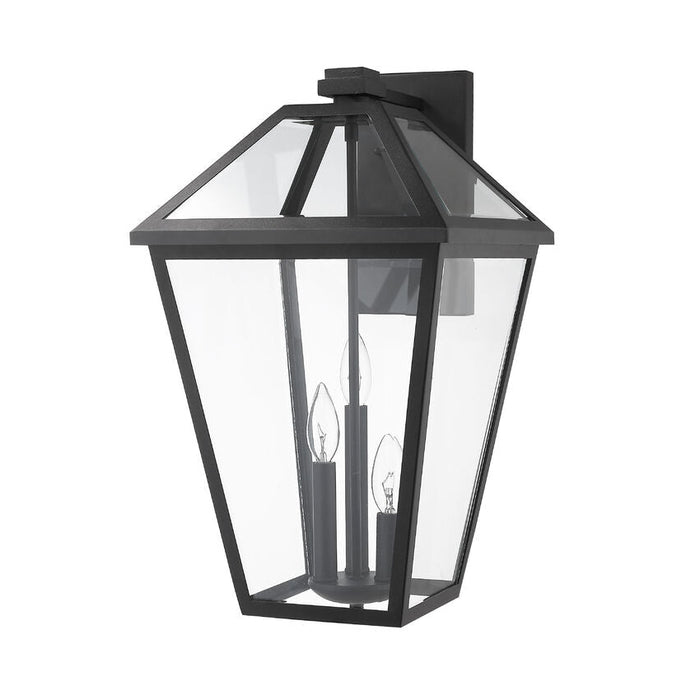 Talbot Black 3 Light Outdoor Wall Sconce - Outdoor Wall Sconces