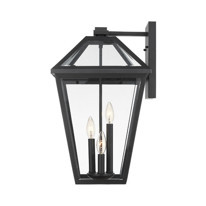 Talbot Black 3 Light Outdoor Wall Sconce - Outdoor Wall Sconces