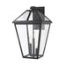 Talbot Black 3 Light Outdoor Wall Sconce | theLightShop