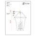 Talbot Black 3 Light Outdoor Wall Sconce - Outdoor Wall Sconces