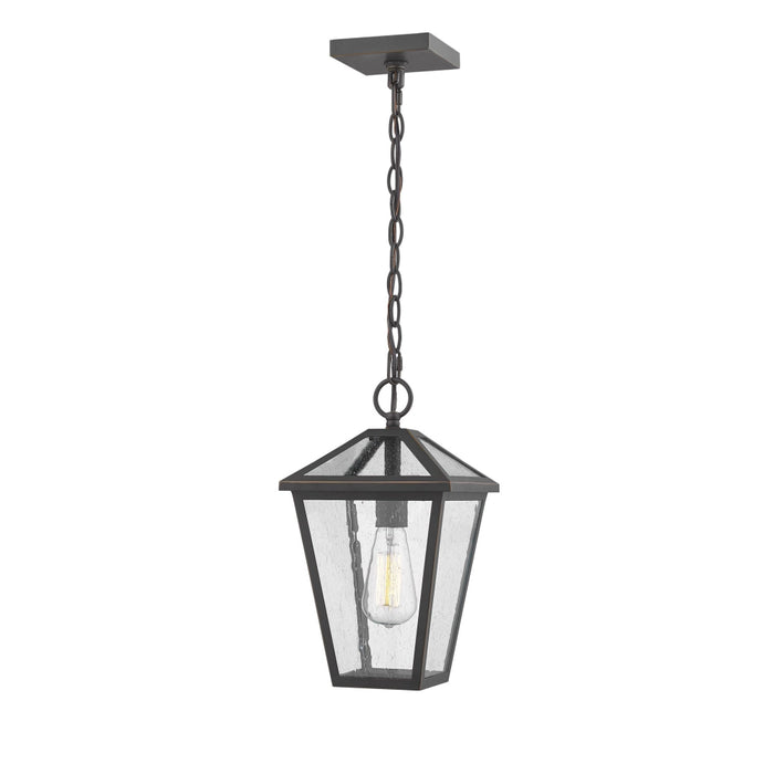Talbot Rubbed Bronze 1 Light Outdoor Chain Mount Ceiling Fixture | theLightShop