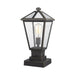 Talbot Rubbed Bronze 1 Light Outdoor Pier Mounted Fixture 579PHMS-SQPM-ORB | theLightShop