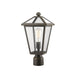Talbot Rubbed Bronze 1 Light Outdoor Post Mount Fixture | theLightShop