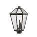 Talbot Rubbed Bronze 3 Light Outdoor Post Mount Fixture 579PHXLS-ORB | theLightShop