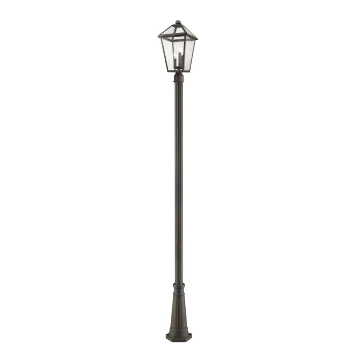 Talbot Rubbed Bronze 3 Light Outdoor Post Mounted Fixture | theLightShop