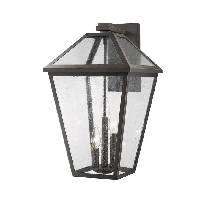 Talbot Rubbed Bronze 3 Light Outdoor Wall Sconce 579XL-ORB | theLightShop
