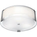 Tara Brushed Steel LED Flush Mount - Flushmounts