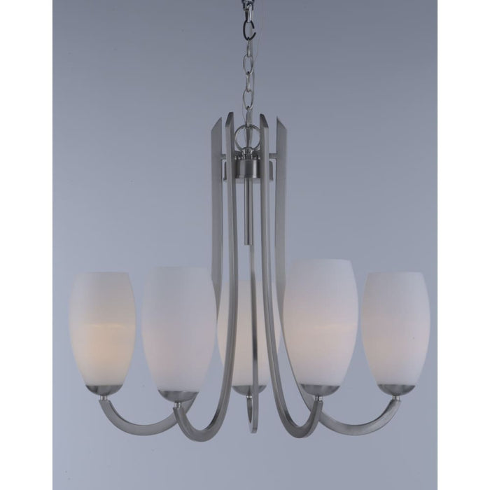 Taylor Satin Nickel Chandelier - Chandeliers