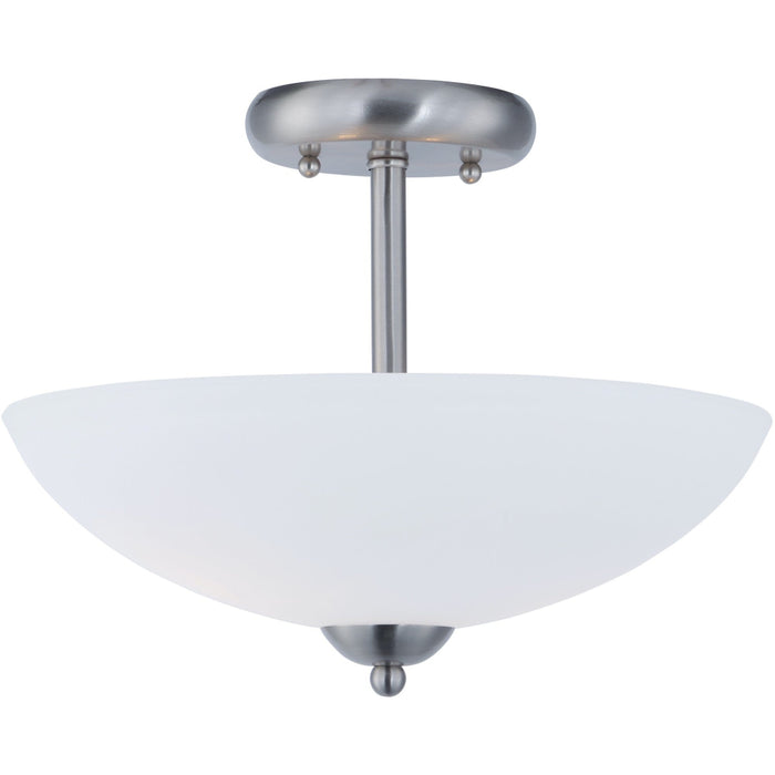 Taylor Satin Nickel Semi-Flush Mount - Semi-Flushmounts