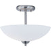 Taylor Satin Nickel Semi-Flush Mount - Semi-Flushmounts