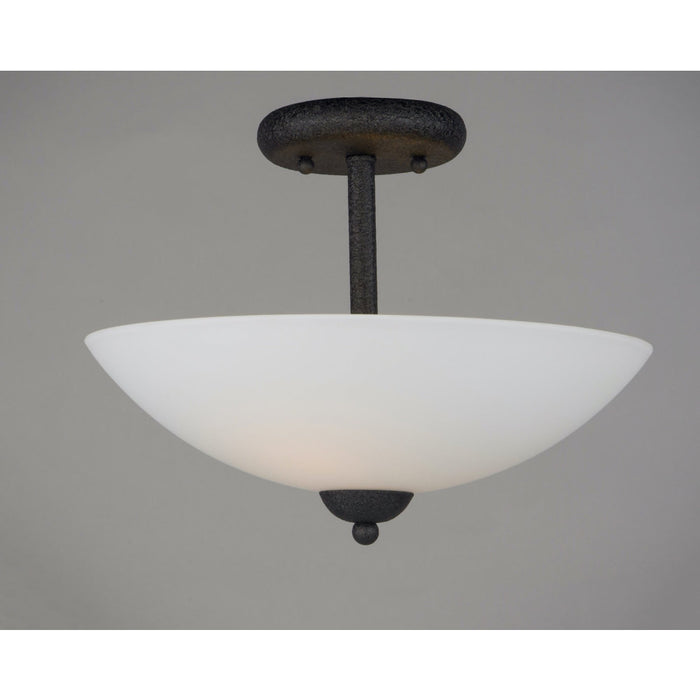 Taylor Textured Black Semi-Flush Mount - Semi-Flushmounts