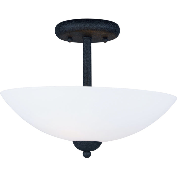Taylor Textured Black Semi-Flush Mount - Semi-Flushmounts