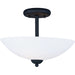 Taylor Textured Black Semi-Flush Mount - Semi-Flushmounts