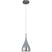 Teardrop Satin Nickel Single Pendant - Pendants