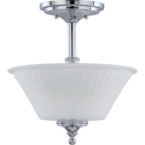Teller Polished Chrome Semi Flushmount - Semi-Flushmounts