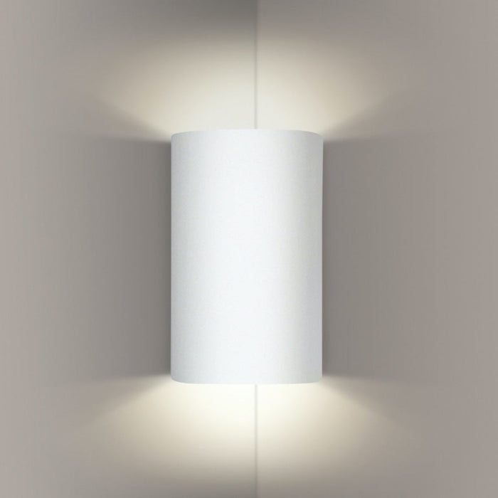 Tenos Bisque Corner Wall Sconce - Corner Wall Sconce