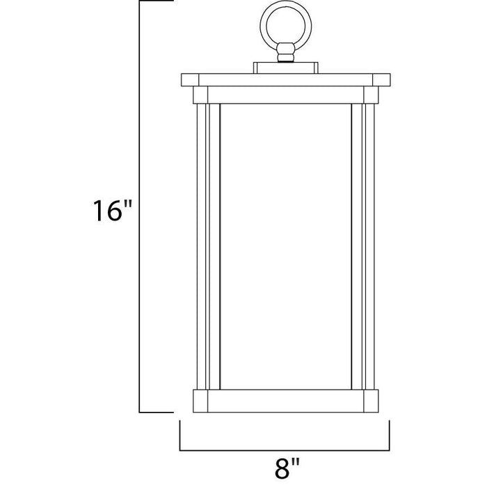 Terrace LED E26 Bronze LED Outdoor Hanging Lantern - Outdoor Hanging Lantern