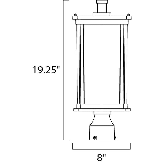 Terrace LED E26 Bronze LED Outdoor Pole/Post Mount - Outdoor Pole/Post Mount