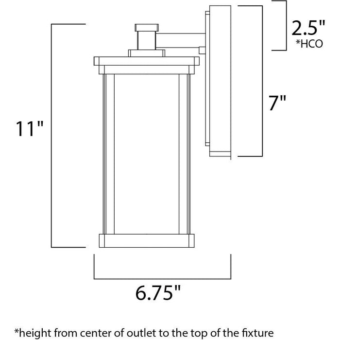Terrace LED E26 Bronze LED Outdoor Wall Mount - Outdoor Wall Mount
