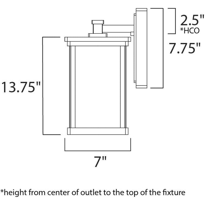 Terrace LED E26 Bronze LED Outdoor Wall Mount - Outdoor Wall Mount
