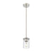 Thayer Brushed Nickel 1 Light Mini-Pendant Z-Lite 742MP-BN | theLightShop