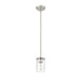 Thayer Brushed Nickel 1 Light Mini-Pendant Z-Lite 742MP-BN | theLightShop